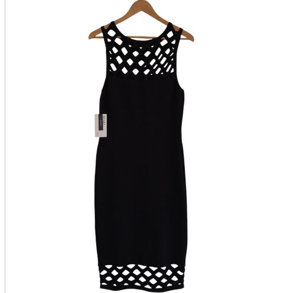 NWT Revolve Bailey 44 Shake Your Groove Thing Cutout Sheath Dress Size L Black - Picture 4 of 12